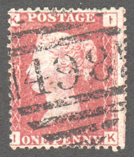 Great Britain Scott 33 Used Plate 79 - IK - Click Image to Close